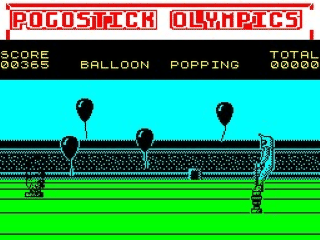 Pogostick Olympics screenshot 2 for ZX Spectrum